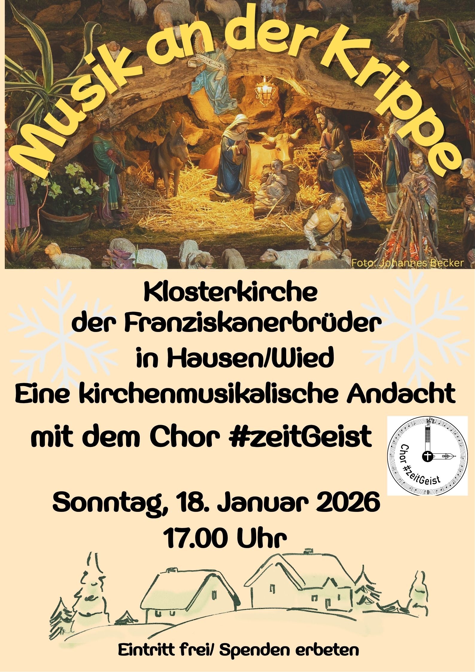 Eine kirchenmusikalische Andacht gestaltet vom Chor #zeitGeist