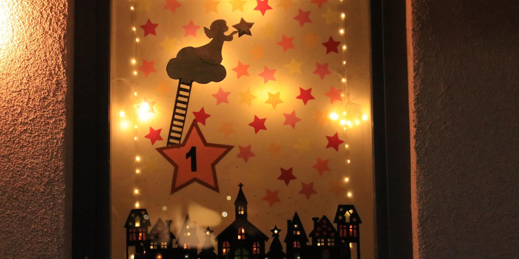 Lebendiger Adventskalender Fenster 1 (c) Ute Görgens Lebendiger Adventskalender Fenster 1